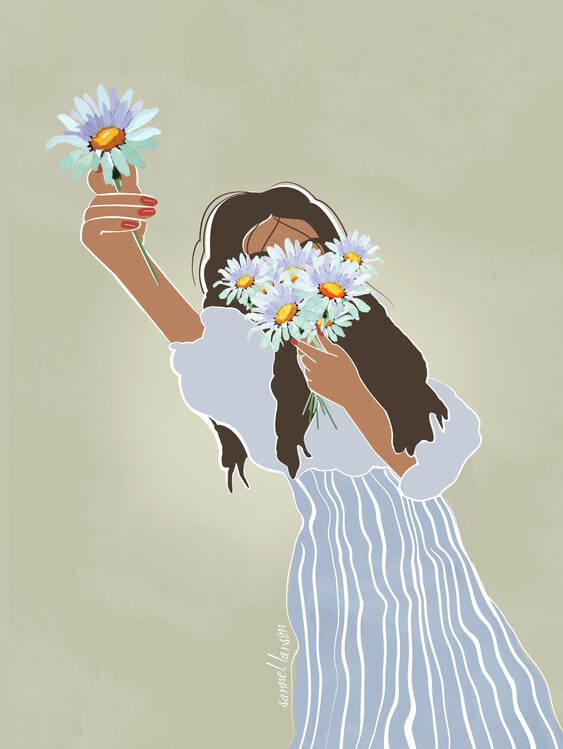 Плакат A Bouquet of Daisies