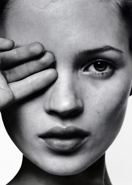 Poster Kate Moss - Detail face