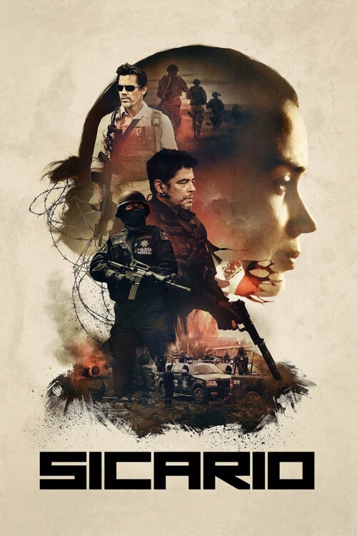 Cuadro en lienzo Sicario (2015)