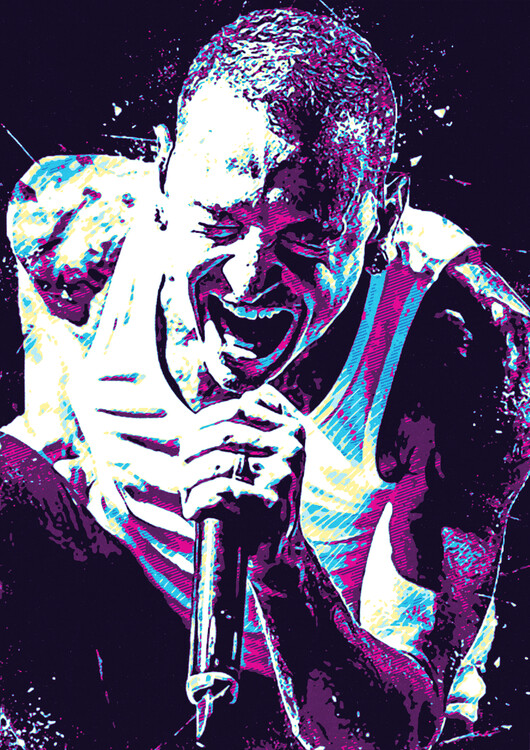 Plakát Splatter Chester Retro Style