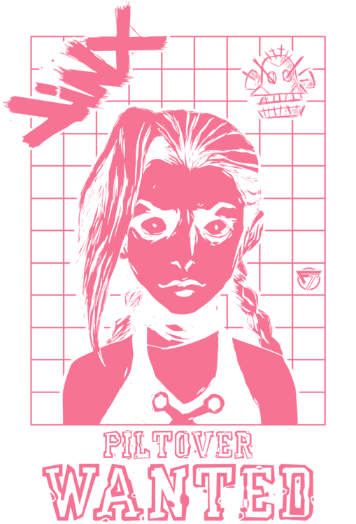 T-shirt Jinx Piltover Wanted