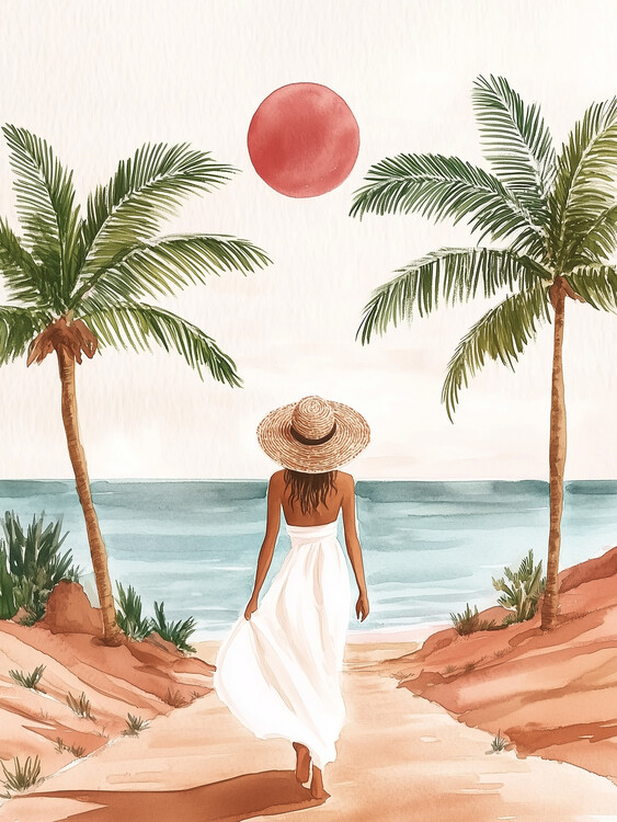 Poster Seaside Stroll