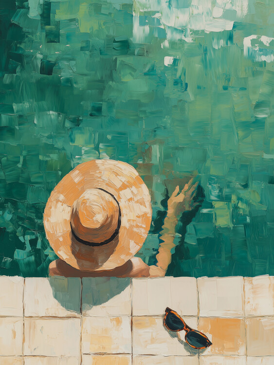 Poster Poolside Relaxation
