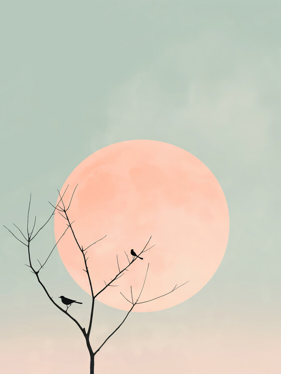 Póster Silhouettes in Moonlight