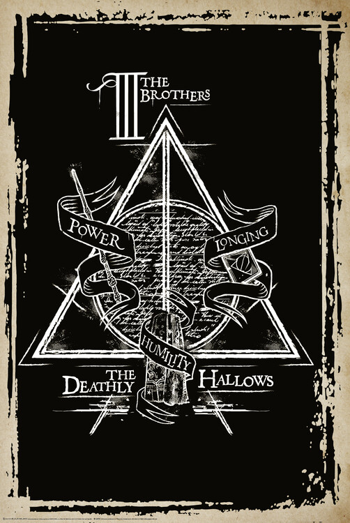 Poster Harry Potter - Deathly Hallows Symbol