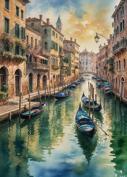Плакат the canals of Venice
