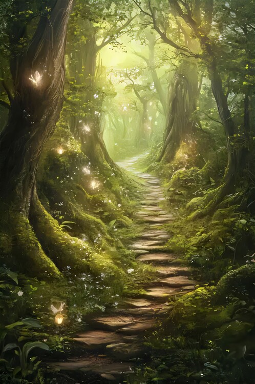 Плакат Fairy Forest Path