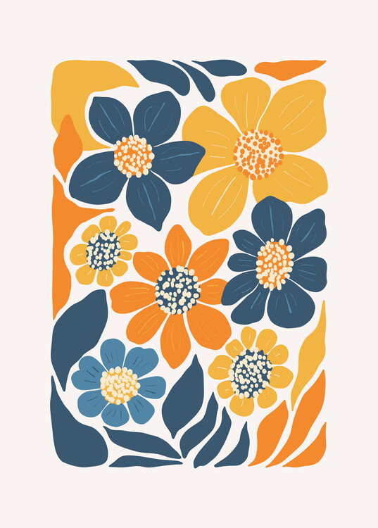 Poster Modern floral design