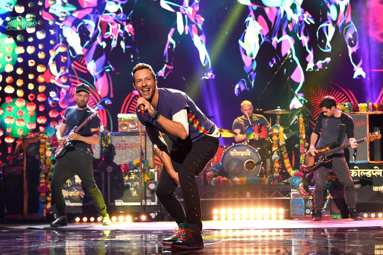 Sticker Coldplay during American Music Awards 2015