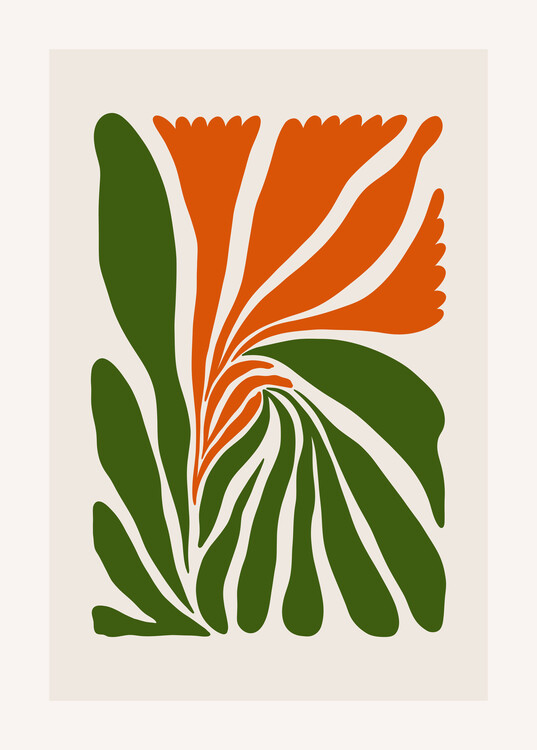 Poster Spiral floral poster art