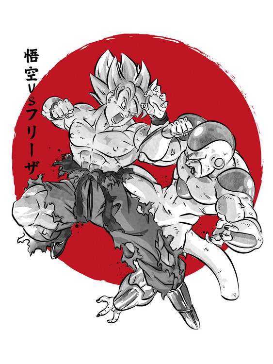 Plakat Super Saiyan vs Fourth form
