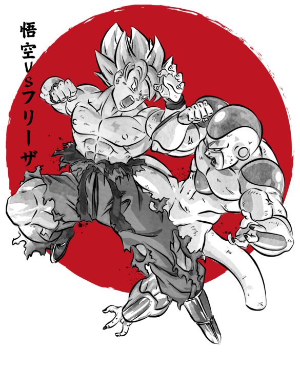 T-shirt Super Saiyan vs Fourth form