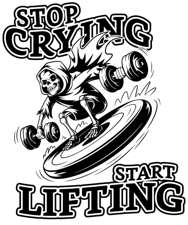 T-shirt top Crying Start Lifting - Lifestyle Workout Gym