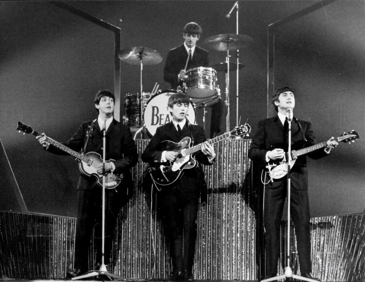 Poster Beatles On Stage