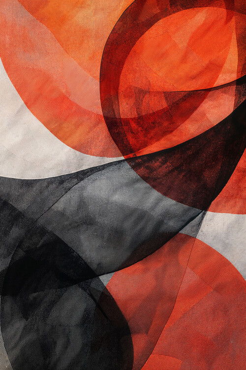 Poster Fiery Swirls of Emotion