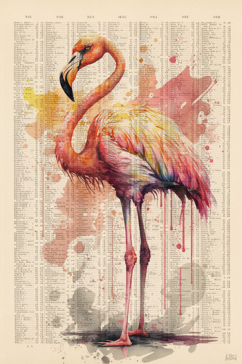Poster Pink Flamingo