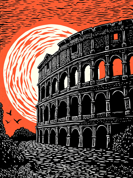 Poster Colosseum at Dusk