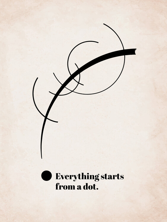 Canvas Print Everything Starts From A Dot