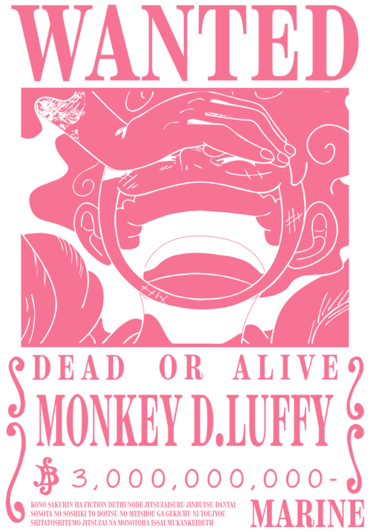 T-Shirt Luffy Wanted