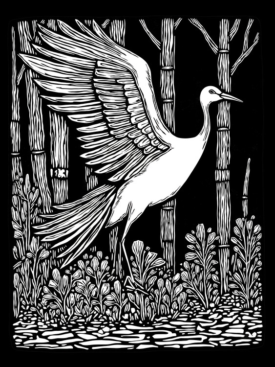 Poster Bird In The Woods