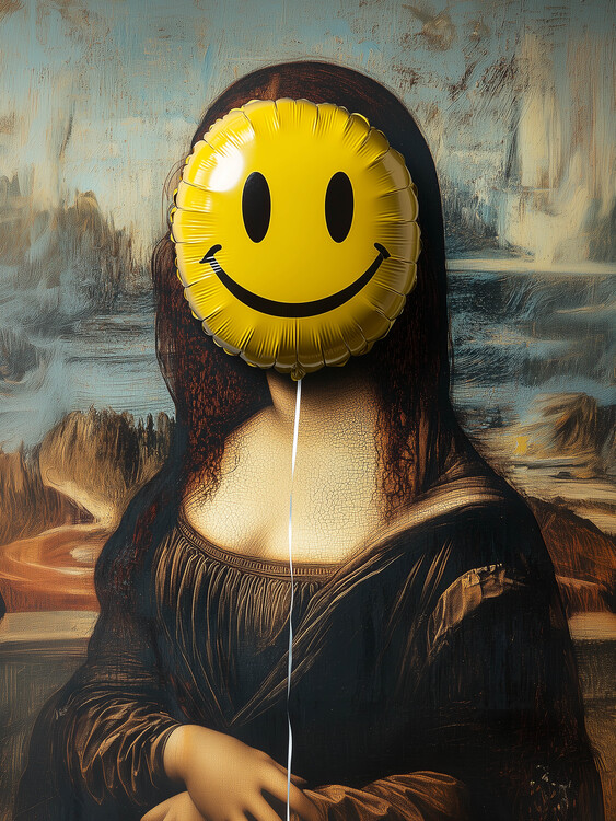 Canvas Print Mona Smile