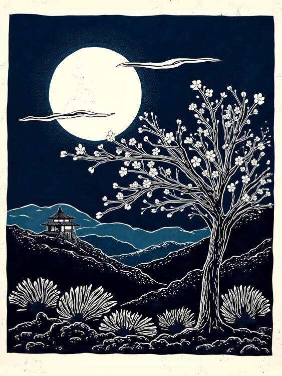 Poster Moon Over Kyoto