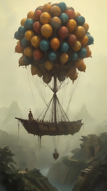 Plakat Return to the Mayan Kingdom Aboard a Skyborne Vessel.