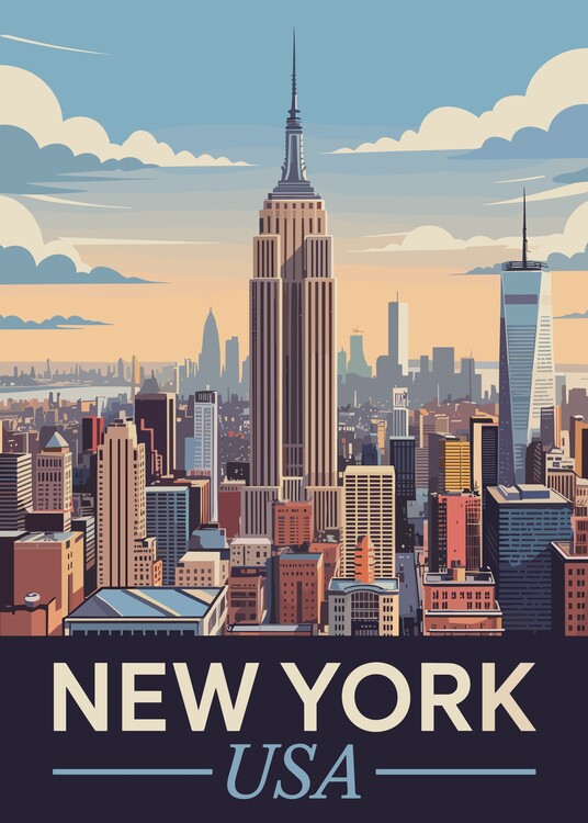 Poster New York Usa Travel
