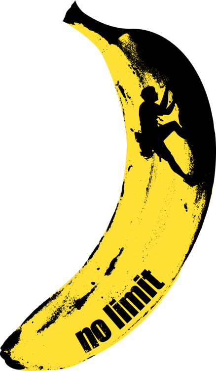 T-shirt Rock Climber Banana