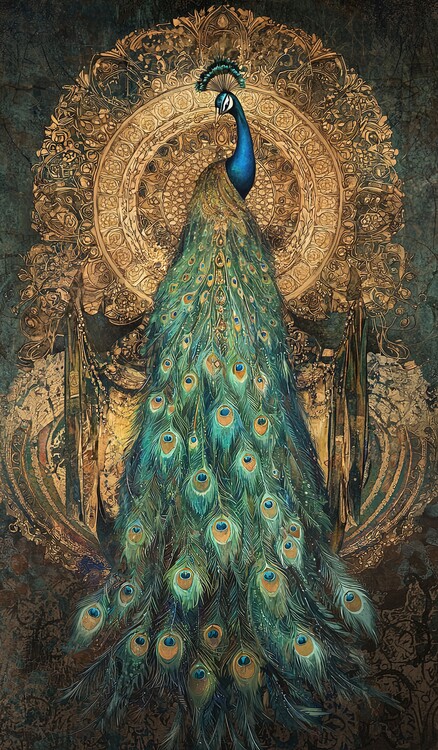 Canvas Print Peacock Pride