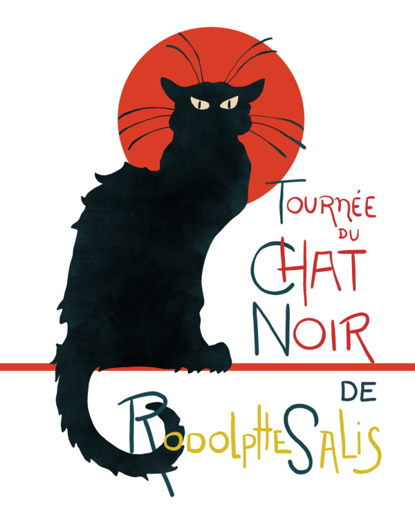 T-shirt Le Chat Noir