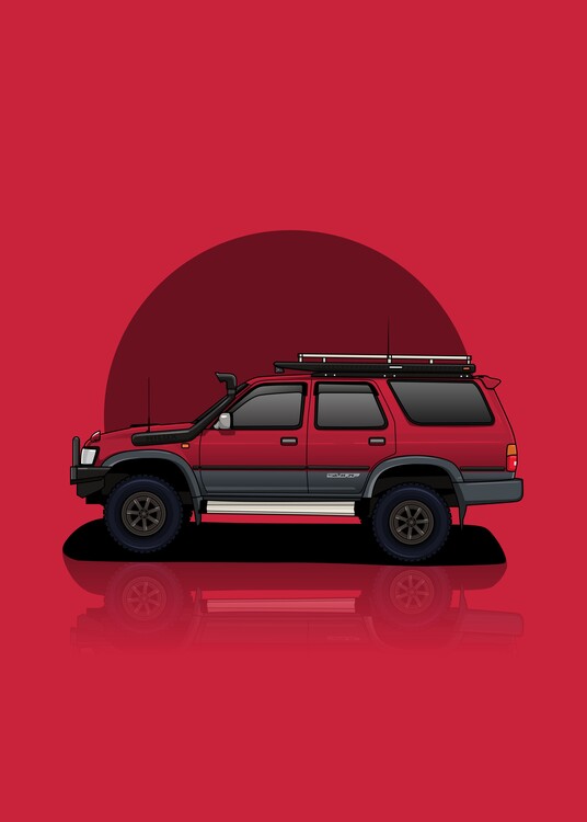 Poster Art toyota surf