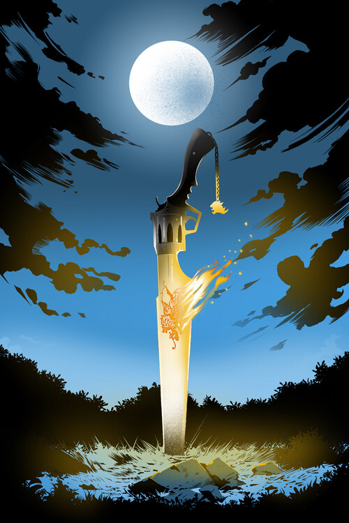 Poster Squall's Gunblade