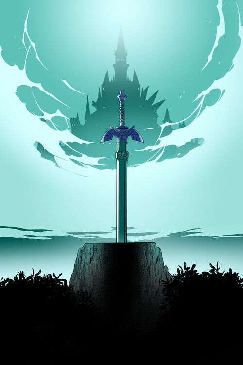 Canvas Print Link's sword