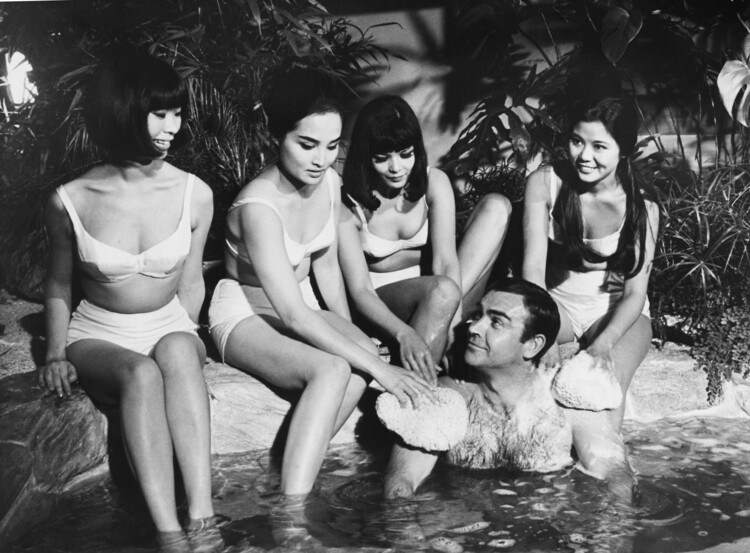 Canvas Print England, Sean Connery And James Bond