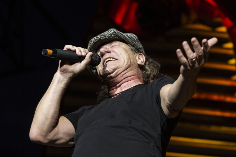Canvas Print ACDC Perform in Concert in Madrid
