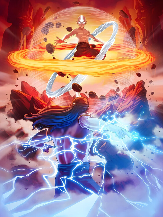 Poster Aang vs Ozai