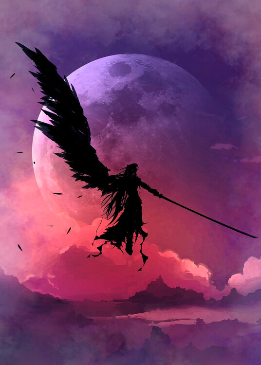 Плакат One Wing Angel Fantasy