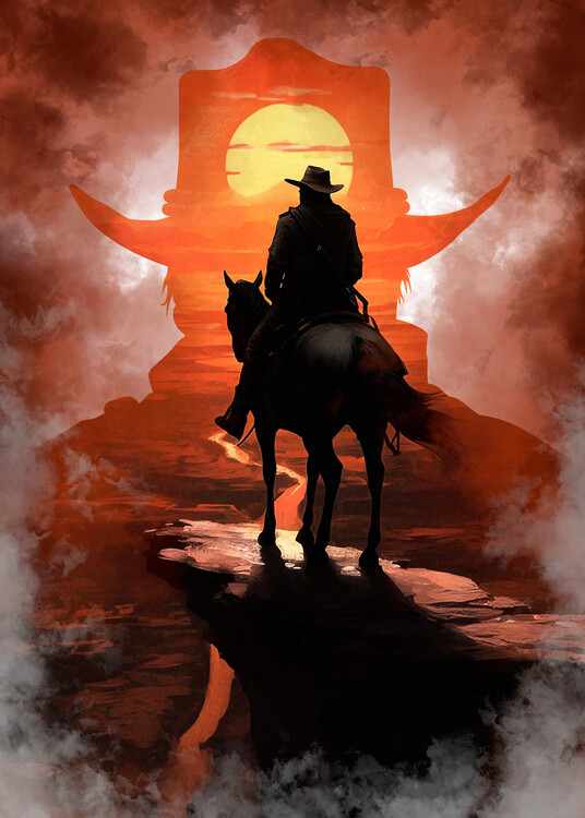Плакат Red Cowboy