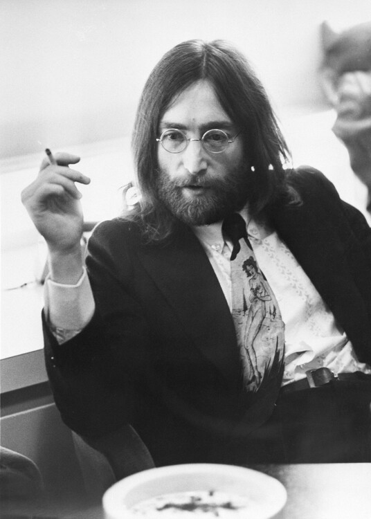 Poster Musician John Lennon Smoking