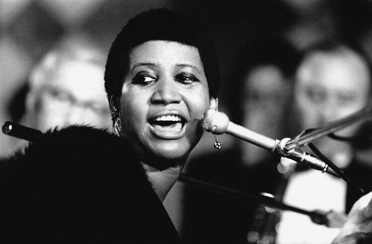 Poster Aretha Franklin sur scène