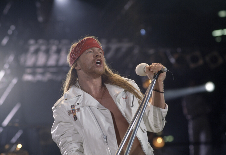 Canvas Print Guns N' Roses in Concert at Wembley Stadium