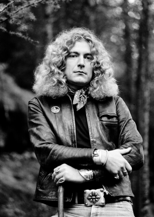 Canvas Print Robert Plant of Led Zeppelin in Wales