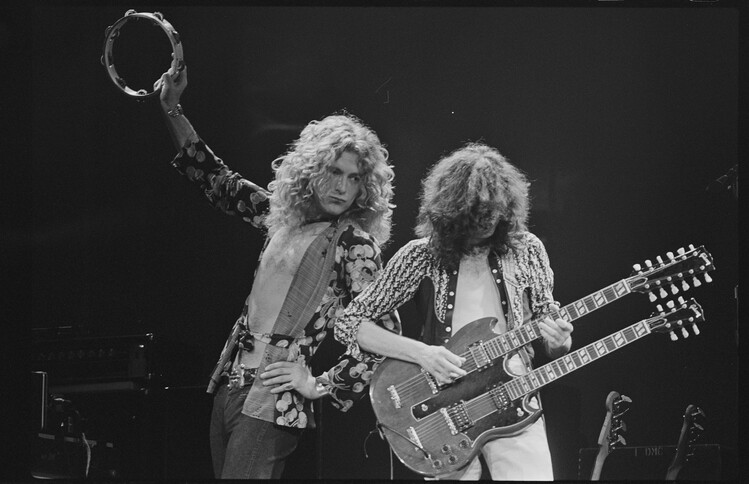 Poster Robert Plant and Jimmy Page of Led Zeppelin