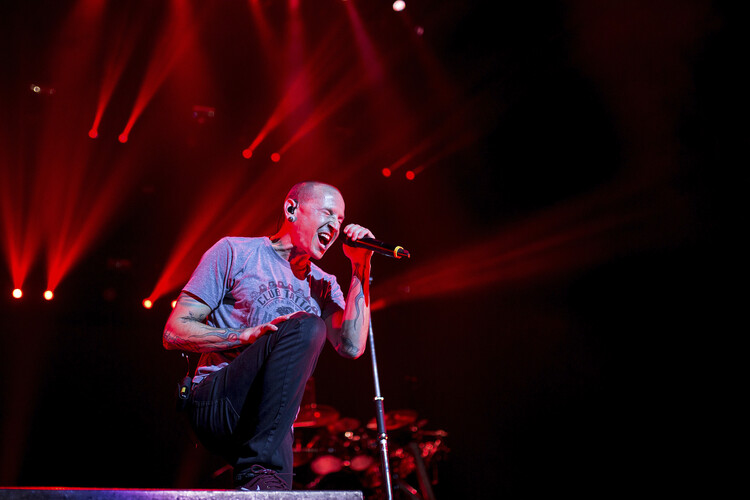 Canvas Print Linkin Park: The Hunting Party Tour Live in Mexico