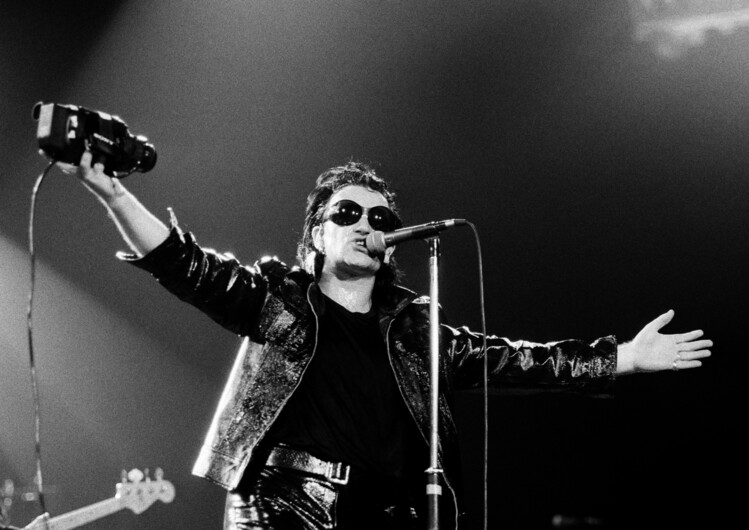 Canvas Print U2 in Concert At Wembley Stadium in London