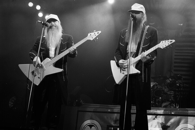 Canvas Print ZZ Top en concert en 1986