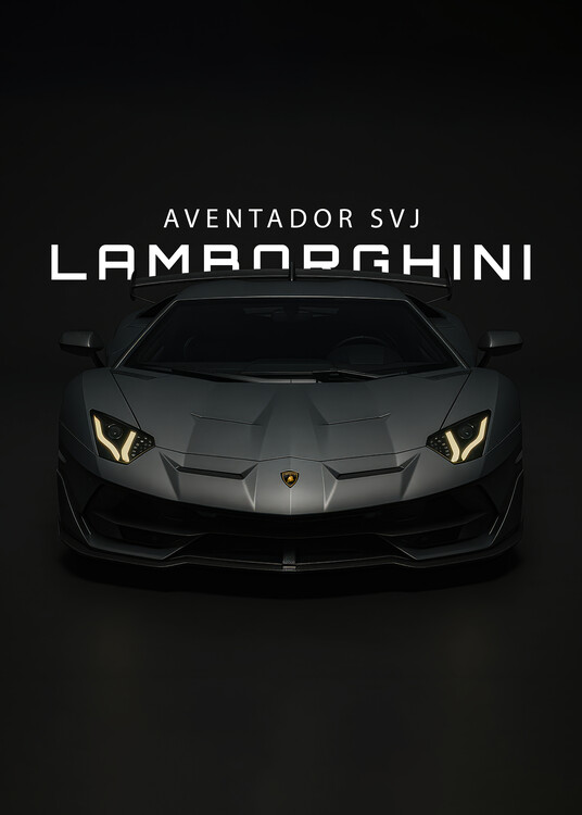 Poster Lamborghini Aventador svj