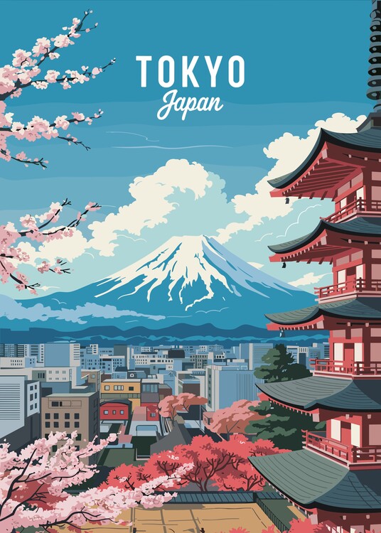 Poster Tokyo Japan Aesthetic