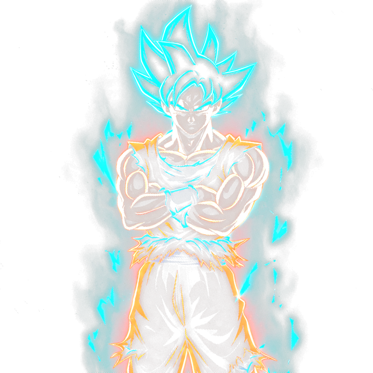 T-shirt Goku Super Saiyan Blue